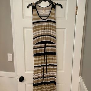 Faded Glory Racerback Striped Maxi Dress